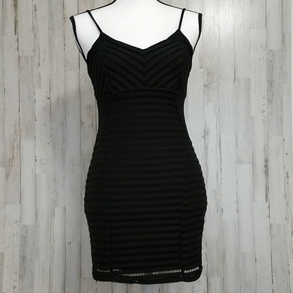 Sienna Ricchi Black Spaghetti Strap Dress